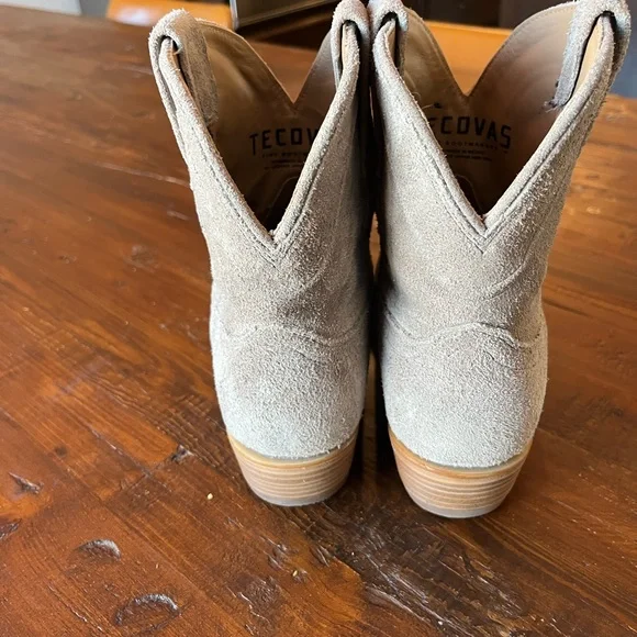 Tecovas - The Lucy - Cowboy Boots / Booties Gray Suede - 7.5 B - Picture 8 of 9